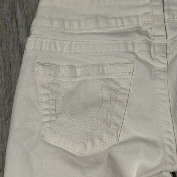 Women's True Religion White Low Rise Capri Jeans - 27 - Picture 9 of 9
